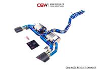 Système d'échappement Catback CGW CNC avec silencieux en titane bleu brûlé pour Audi RS3 2.5T Sportback, positionnement parfait du moule