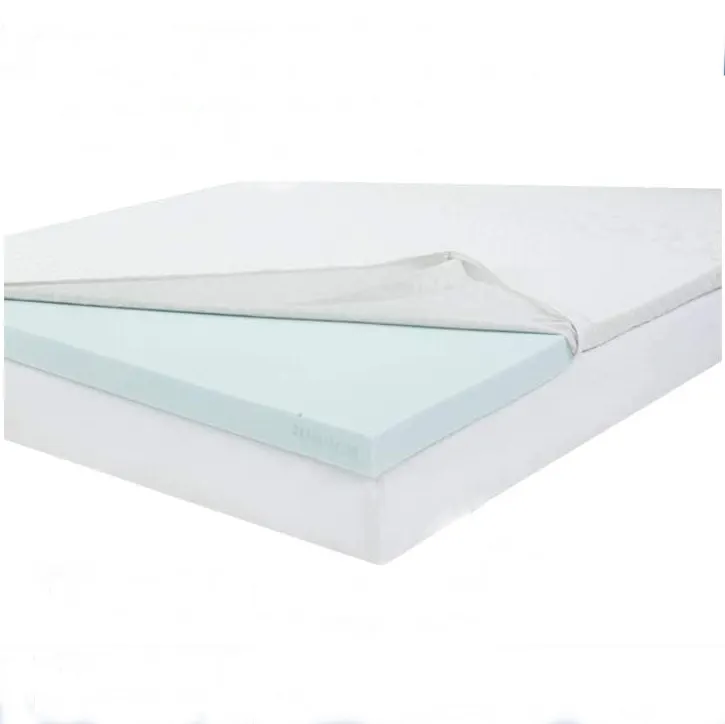 Roll Up Packing Queen Size 4cm 7cm Thick Relief Blue Gel Infused Memory Foam Mattress Soft Rebound Topper