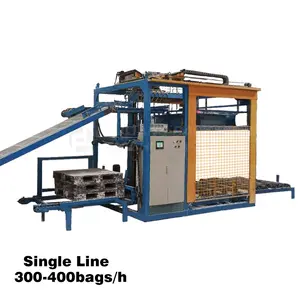 नई स्वत: palletizer मशीन stacking के लिए 20-50kg बैग में फूस