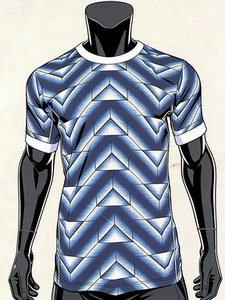 定制男士复古球衣马德里-100%涤纶热转印快速定制球队球衣球迷/球员款 - Product Image 5