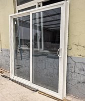Porte coulissante en PVC à double vitrage personnalisée nouveau design de porte vitrée pour balcon extérieur chambre à coucher appartement ou école