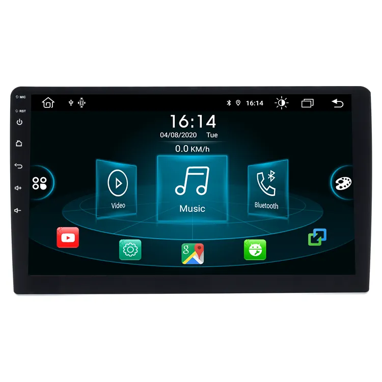 9 /10/7/10. 2.5D 1 polegadas Touch Screen Universal Autoradio Android Rádio Do Carro GPS Jogador 2 NavigationMultimedia Din Áudio Estéreo Do Carro