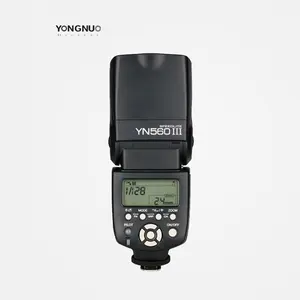 Yongnuo YN560 III แฟลชไร้สายสปีดไลท์ GN58ตัวรับสัญญาณ2.4กรัมระบบรับทริกเกอร์ในตัวหน้าจอ LCD เชิงลบ