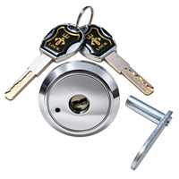 Cylindre de serrure de sécurité 48 mm en alliage de zinc, grade 1 ANSI, avec 2 clés en laiton pour coffre-fort et armoire