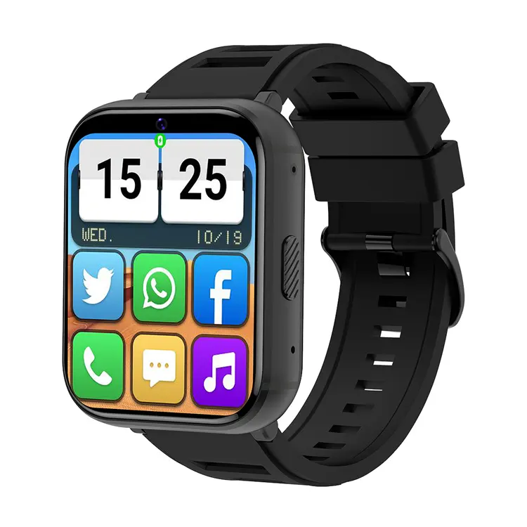 Q668 полноэкранные спортивные 4g Смарт-часы 2024 телефон черный Фитнес часы Android музыка с камерой радио металл Oem Ips
