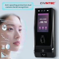 Système de contrôle d'accès biométrique par reconnaissance faciale CT11 Cloud TCP/IP WiFi 4G avec lecteur NFC 13,56 MHz, application mobile BLE, scanner QR et SDK