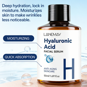 Set Personalizzato <span class=keywords><strong>di</strong></span> Lusso per la Cura del Viso Giorno e Notte Sbiancante Illuminante Anti-rughe Anti-età con Acido Ialuronico Vitamina C Retinolo Siero Viso - Product Image 5