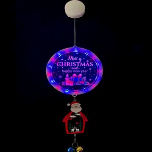 Superwin 2022 veilleuse de noël à LED en acrylique 3D avec musique et cloche