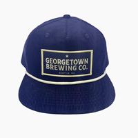 Gorra SnapBack modelo de marco A de corduary personalizado de fábrica auditada por SGS con logotipo de parche de borde merrow