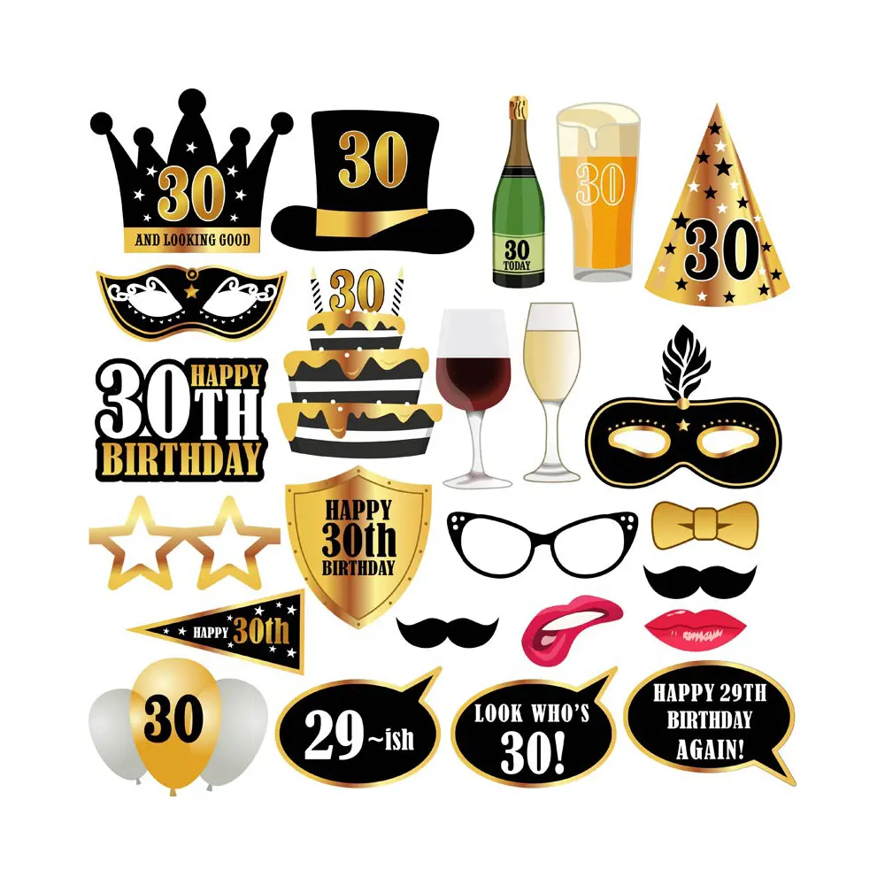 New Design Adult Girl Funny Birthday Party Decoration Supplies Photo Booth Props