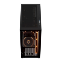 Boîtier d'ordinateur gamer Full View, modèle compatible avec refroidissement liquide 360 mm, design pour l'installation de refroidissement liquide, cabinet EATX avec USB 3.0
