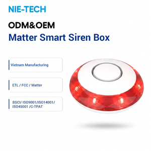 Alarma Inteligente Inalámbrica Portátil Estándar de EE. UU., Sirena de 120dB con Luz LED Intermitente, Certificación ETL y FCC, Compatible con HomeKit, Alexa, Google y <span class=keywords><strong>SmartThings</strong></span> - Product Image 2