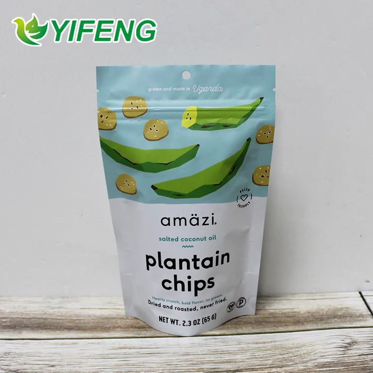 Túi Bao Bì Khoai Tây Chiên Khô Figs Khoai Tây Đông Lạnh Biểu Tượng Tùy Chỉnh Bỏng Ngô Đứng Lên Dây Kéo Túi Nhựa Poly Phân Hủy Sinh Học