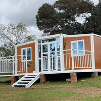 Maisons modulaires pliantes du fabricant, conteneurs extensibles de 20, 30 et 40 pieds, maison conteneur 3 chambres pour l'extérieur