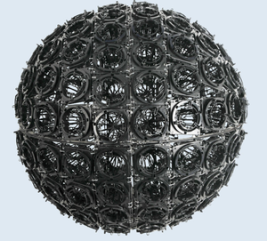 Maceta Grande Gigante de Plástico con Forma de Bola, Maceta para Exteriores, Ecológica y Duradera - Product Image 2