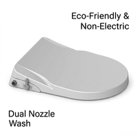 Siège de toilette intelligent ergonomique avec bidet intégré, design ultra-mince, surface antibactérienne, forme en U pour l'hygiène personnelle, couvercle à fermeture douce