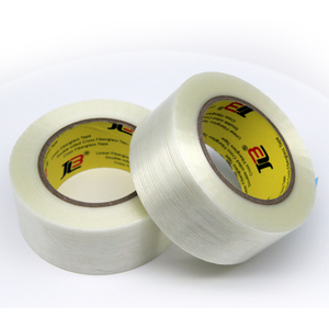 Fiberglass adhesive Filament Tape fold over edge elastic furniture binding strapping sealing tape