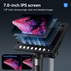1200x7 inch HD <span class=keywords><strong>LCD</strong></span> màn hình hiển thị bằng một mắt kính hiển vi kỹ thuật số kính hiển vi điện tử cho điện thoại di động sửa chữa - Product Image 3