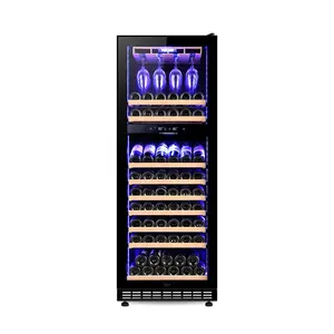 Электрический высококачественный коммерческий Двухзонный холодильный блок для красного вина, холодильника, погреба