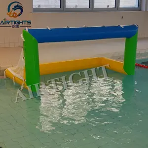 Fabriek Directe Verkoop Grote Pvc Zeildoek Drijvende Opblaasbare Waterpolo Doel Voor Water Sport