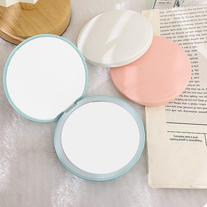 Xách Tay Hai Mặt <span class=keywords><strong>LED</strong></span> Magnifying Vanity Gương Dễ Thương Nhỏ Gọn Pocket Tay Gương Với Biểu Tượng Tùy Chỉnh Màn Hình Cảm Ứng Trang Điểm Gương - Product Image 3