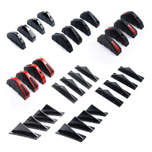 4 piezas de alerón de chasis para modificación de coche, barra de seguridad, labio trasero, decoración de alerón trasero, protector de parachoques trasero de coche - Product Image 2