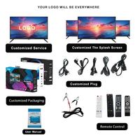 Nouveaux produits Black Smart grand écran de 32 pouces TV numérique analogique par satellite avec batterie pour extérieur intérieur