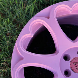 Hanrui roda Aloi mobil, disesuaikan pelek 16 17 18 19 20 21 22 inci hati merah muda perempuan Model Aloi roda palsu untuk mobil mewah - Product Image 4