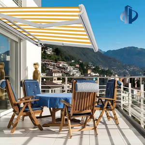 Auvent de terrasse électrique rétractable moderne, très vendu, avec écran pliant, design imperméable et résistant au vent pour usage extérieur - Product Image 1