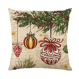 Merry Christmas Holiday Throw Pillow Covers Classic Santa Snowman Elk <strong>Pattern</strong> <strong>Cushion</strong> Covers for Christmas Party Home Decor - Product Image 5