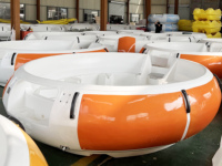 Pas cher Drôle Rond Barbecue À Manger Bateau Parc Aquatique Commercial Multifonctionnel Flottant BBQ Bateau À Vendre