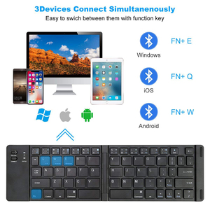 Caliente moda buen precio conveniente mini portátil bluetooth plegable teclado inalámbrico para el teléfono de samsung - Product Image 4