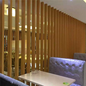 Panneau décoratif suspendu en aluminium imitation bois pour mur-rideau extérieur - Product Image 4