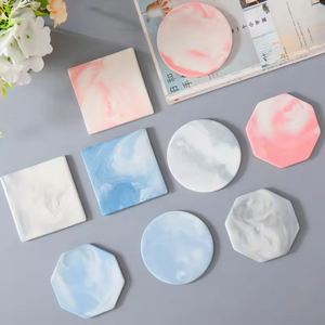 Posavasos de Cerámica Rosa Dorado Personalizado, Tapetes de Porcelana, Posavasos de Mármol - Product Image 2