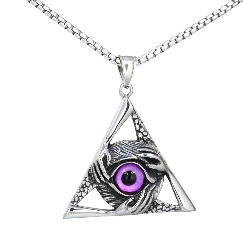 Pendentif oeil violet (chaîne non incluse)