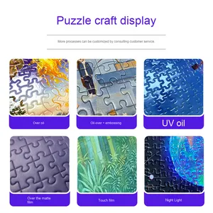 Bán buôn tùy chỉnh Tự làm giáo dục giấy ghép hình câu đố <span class=keywords><strong>1000</strong></span> & 500 Mảnh động vật hình với logo in cho cô gái - Product Image 5