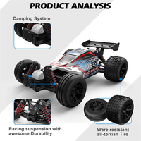 Voiture télécommandée haute vitesse pour drift, jouet véhicule tout-terrain 4x4, voiture télécommandée d'escalade 1/18, jouets RC tout-terrain
