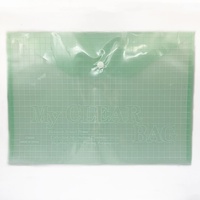 Vente flash : Classeur de documents en plastique imperméable, sac transparent avec bouton pression, plusieurs couleurs