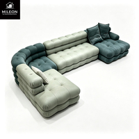 Canapé modulaire sectionnel en tissu personnalisé, ensemble de canapés en forme de L, canapé de luxe moderne pour salon, idéal pour les projets de villas et d'hôtels