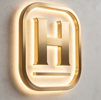 Lettres lumineuses LED personnalisées pour l'extérieur, logo, enseigne, lettres lumineuses en acier inoxydable de qualité, acrylique, pour la signalisation d'entreprise