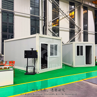 Maison conteneur pliable à montage rapide et peu encombrante, pièce mobile préfabriquée pour abri d'urgence