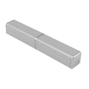 Boîte de rangement en aluminium carrée argentée, conteneur décoratif - Product Image 1