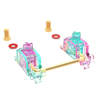 Stabilisateurs mécaniques LED DUROCK V3 Miami Vice Mix à espacement de fils plus étroit, pré-coupés, 1,2 mm 1,6 mm, stabilisateurs de PCB pour ordinateur de bureau