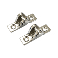 Charnière pivotante pour bimini en acier inoxydable 316 usinée CNC, finition poli miroir, pour auvent de bateau marin, charnière de pont, directement de l'usine