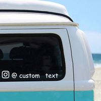 Autocollants en vinyle tendance pour moto et voiture, idéaux pour Instagram, Facebook, YouTube, Pegatinas Coche