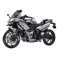 MOC 1:5 2156 pièces technique moto bricolage blocs de construction assemblage course sport voiture briques jouets ensemble noël garçons cadeaux enfants