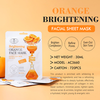 Aichun Beauty 1 Masque Facial Éclaircissant à l'Orange Vitamine C, Affine les Pores, Peau Éclatante, Masque Visage Lumineux, Vente en Gros