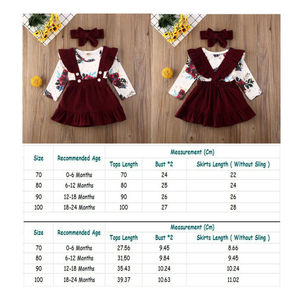 Vêtements pour bébés en velours et coton, ensembles de vêtements à la mode pour filles, vêtements pour bébés nouveau-nés, robes pour bébés filles et garçons - Product Image 2