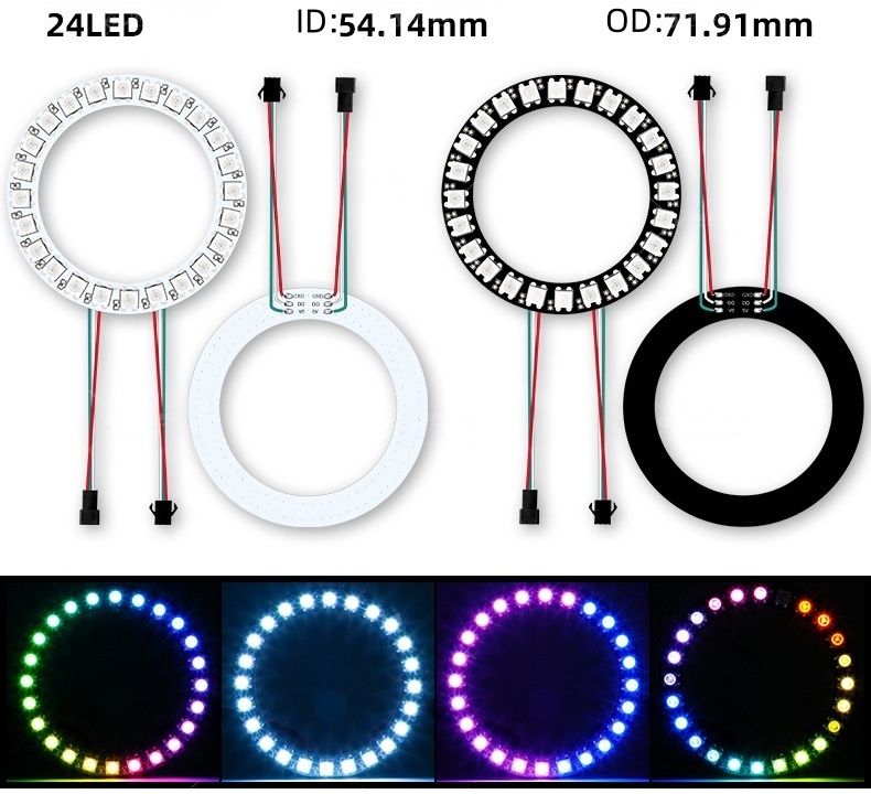 RGBIC/24 lumières OD73mm