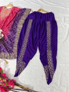 ชุดผ้าพิมพ์ลายสำหรับผู้หญิงผ้าคอตตอนผ้าไหมพิมพ์ลายปักสำหรับปาร์ตี้ที่น่าสนใจ - Product Image 6